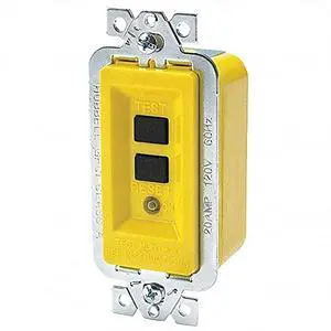 Power Entry Connector, 20 A, Yellow, 120 V Power Entry Connector, 20 A, Yellow, 120 V