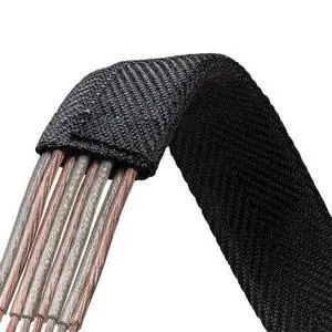 1.75" F6 Flat Braided Wrap Around Sleeving Flexible Mesh Cable Protector Wire Cover - 50 Feet - Black 1.75" F6 Flat Braided Wrap Around Sleeving Flexible Mesh Cable Protector Wire Cover - 50 Feet - Black