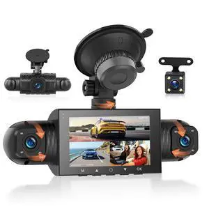 4 Channel Dash Cam Front and Rear Inside Left Right, 360 Degree View Dash Camera for Cars, 1080P Front + 3 Cameras, Night Vision, Loop Recording, G-Sensor, 24/7 Parking Monitor 4 Channel Dash Cam Front and Rear Inside Left Right, 360 Degree View Dash Camera for Cars, 1080P Front + 3 Cameras, Night Vision, Loop Recording, G-Sensor, 24/7 Parking Monitor
