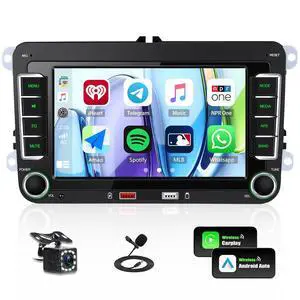 Car Stereo Radio for VW Passat Golf 5 6 Tiguan Jetta Caddy Touran Seat Sharan Wireless Apple CarPlay Android Auto 7 Inch HD Touch Screen Bluetooth FM/AM Mirror Link EQ USB SWC Backup Camera Car Stereo Radio for VW Passat Golf 5 6 Tiguan Jetta Caddy Touran Seat Sharan Wireless Apple CarPlay Android Auto 7 Inch HD Touch Screen Bluetooth FM/AM Mirror Link EQ USB SWC Backup Camera