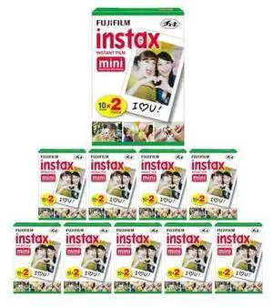 instax mini Twin Film Pack (200 Exposures) Bundle (10 Items) instax mini Twin Film Pack (200 Exposures) Bundle (10 Items)