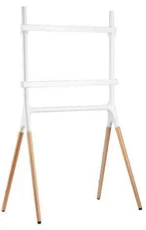Artistic Sawhorse Television Mount | For 49"-70" Monitors, White/Walnut, ARTTV70W Artistic Sawhorse Television Mount | For 49"-70" Monitors, White/Walnut, ARTTV70W