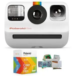 Originals Go Instant Camera (White) Bundle | PhotoBox Kit, Film Double Packs, (3 items) Originals Go Instant Camera (White) Bundle | PhotoBox Kit, Film Double Packs, (3 items)