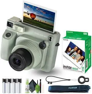 INSTAX Wide 400 Instant Camera 20-Sheet Essentials Bundle | For Parties, Events & Instant Photos | Includes Cleaning Kit INSTAX Wide 400 Instant Camera 20-Sheet Essentials Bundle | For Parties, Events & Instant Photos | Includes Cleaning Kit