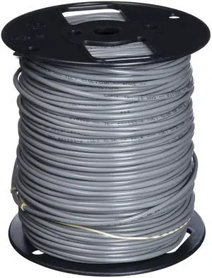 Multi-Conductor Sound, Alarm and Security Cable, Unshielded, Riser, 18 AWG, 2-Conductor Stranded, 500' Spool, Gray Premium-Grade PVC Jacket, UL Listed, RoHS Compliant, Suitable for Use in California Multi-Conductor Sound, Alarm and Security Cable, Unshielded, Riser, 18 AWG, 2-Conductor Stranded, 500' Spool, Gray Premium-Grade PVC Jacket, UL Listed, RoHS Compliant, Suitable for Use in California