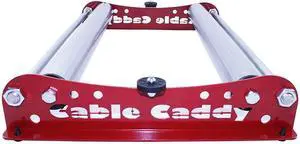 Cable Dispenser Cable Caddy 510 Heavy Duty unwinder for reels max 20" width - red (assembled in USA) Cable Dispenser Cable Caddy 510 Heavy Duty unwinder for reels max 20" width - red (assembled in USA)