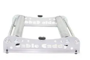 Cable Dispenser Cable Caddy 510 Heavy Duty for Cable Reels up to 20" width - SILVER (assembled in USA) Cable Dispenser Cable Caddy 510 Heavy Duty for Cable Reels up to 20" width - SILVER (assembled in USA)
