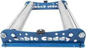 Cable Caddy 510 Heavy Duty Cable Reel Dispenser, Reel Unwinder 20 inches width - Blue (assembled in the USA) Cable Caddy 510 Heavy Duty Cable Reel Dispenser, Reel Unwinder 20 inches width - Blue (assembled in the USA)