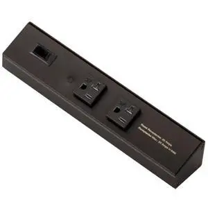 Atom Power Strip 10 Inch 120V Low Profile with 2 Tamper Resistant Receptacles Hardwired Under Cabinet Black Finish Indoor Use ATOM-120V-10-BK Atom Power Strip 10 Inch 120V Low Profile with 2 Tamper Resistant Receptacles Hardwired Under Cabinet Black Finish Indoor Use ATOM-120V-10-BK