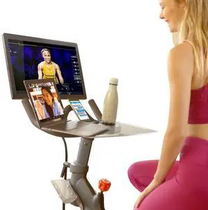 Peloton Accessories Laptop Desk Tray for Bike | Phone Holder | Clear acrylic desk tray for Peloton Bike Standard, Holds laptop, tablet & phone. No-scratch surface, easy clip-on install Peloton Accessories Laptop Desk Tray for Bike | Phone Holder | Clear acrylic desk tray for Peloton Bike Standard, Holds laptop, tablet & phone. No-scratch surface, easy clip-on install