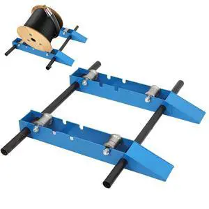 Wire Cable Reel Roller Stand 4400 LBS Heavy Duty Commercial Industrial Grade Steel Wire Dispenser, Reel Unwinder for Cable Reels up to 47'', Wire Reel Caddy for Cord Management Wire Cable Reel Roller Stand 4400 LBS Heavy Duty Commercial Industrial Grade Steel Wire Dispenser, Reel Unwinder for Cable Reels up to 47'', Wire Reel Caddy for Cord Management