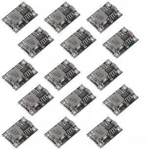 15pcs 5V Regulator Mini Reducer DC 5-30V 12V 24V Buck to 5V Buck Converter Board 1.8A Output Mini360 Small Size Aircraft Model MP1584EN Power Module 15pcs 5V Regulator Mini Reducer DC 5-30V 12V 24V Buck to 5V Buck Converter Board 1.8A Output Mini360 Small Size Aircraft Model MP1584EN Power Module
