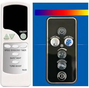 Replacement Remote Control for Rowenta Fan Turbo Silence Extreme VU5670 Series VU5670F2 VU5670F0 VU/VF567x Replacement Remote Control for Rowenta Fan Turbo Silence Extreme VU5670 Series VU5670F2 VU5670F0 VU/VF567x