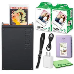 instax mini Link 40-Photo Film Smartphone Printer Bundle | For Mobile Photos, Parties & Scrapbooks | Includes Battery Charger, INSTAX Instant Film, Photo Album instax mini Link 40-Photo Film Smartphone Printer Bundle | For Mobile Photos, Parties & Scrapbooks | Includes Battery Charger, INSTAX Instant Film, Photo Album