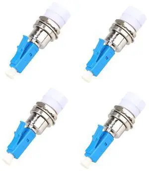 4 Pack Fiber Optic Adapter - Single Mode LC/UPC Male to FC/UPC Female 9/125um Adapter Fiber Optic Connector Hybrid Optical Fiber for Visual Fault Locator 4 Pack Fiber Optic Adapter - Single Mode LC/UPC Male to FC/UPC Female 9/125um Adapter Fiber Optic Connector Hybrid Optical Fiber for Visual Fault Locator