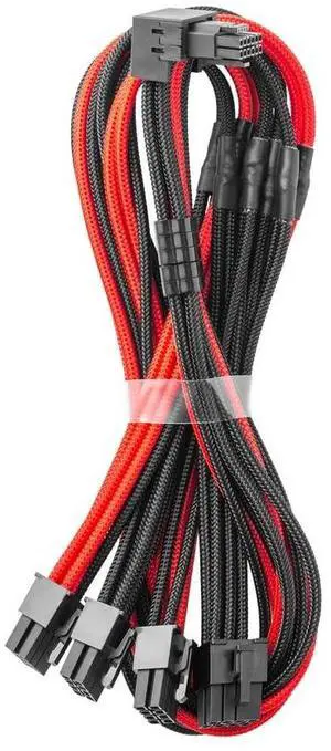 E-Series Pro ModMesh Sleeved 12V-2x6 12VHPWR 90° StealthSense PCIe Cable for EVGA G/G+ / P/P+ / T - Variant B (Black + Red, 16-pin to Quad 8-pin, 60cm) E-Series Pro ModMesh Sleeved 12V-2x6 12VHPWR 90° StealthSense PCIe Cable for EVGA G/G+ / P/P+ / T - Variant B (Black + Red, 16-pin to Quad 8-pin, 60cm)