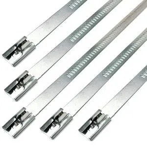 10 pack Secure 14" long Stainless Steel Positive Locking Zip Ties Heat Resistant Universal Use 10 pack Secure 14" long Stainless Steel Positive Locking Zip Ties Heat Resistant Universal Use