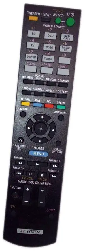 Replaced Remote Control Compatible for Sony STR-DH510 RMAAU071 148761111 STR-DH710 HTSS370HP Audio/Video AV Receiver Home Theater System Replaced Remote Control Compatible for Sony STR-DH510 RMAAU071 148761111 STR-DH710 HTSS370HP Audio/Video AV Receiver Home Theater System