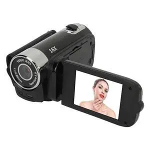 D90 1080P 16MP Digital Video Camera Rotatable Screen Handheld Camcorder 16X Digital Zoom HD Video Recorder Fill Light Camera with 2.4in TFT Rotatable Screen, HD Video Recorder with Fill Light (Black) D90 1080P 16MP Digital Video Camera Rotatable Screen Handheld Camcorder 16X Digital Zoom HD Video Recorder Fill Light Camera with 2.4in TFT Rotatable Screen, HD Video Recorder with Fill Light (Black)