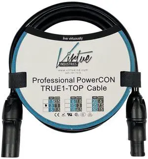 Neutrik Powercon TRUE1-TOP Extension Cable (3 Feet) Neutrik Powercon TRUE1-TOP Extension Cable (3 Feet)