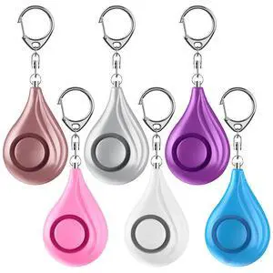 Personal Safety Alarms for Women, 6 Pack, 6 Color - Purple, Pink, Blue, White - 130dB Alarm, 50 Min Duration, 3 AG13/LR44 Batteries, Touch Control, Hanging Mount, Up to 606.9 ft Range Personal Safety Alarms for Women, 6 Pack, 6 Color - Purple, Pink, Blue, White - 130dB Alarm, 50 Min Duration, 3 AG13/LR44 Batteries, Touch Control, Hanging Mount, Up to 606.9 ft Range
