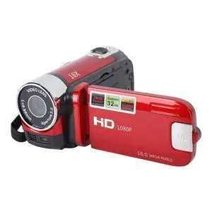 1080P HD Camera Camcorder, 16MP DV Camera 16x Digital Zoom Video Camera, 2.7in TFT Rotatable Screen, Built in Speakers, USB (Red) 1080P HD Camera Camcorder, 16MP DV Camera 16x Digital Zoom Video Camera, 2.7in TFT Rotatable Screen, Built in Speakers, USB (Red)
