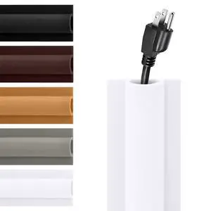 TV Cord Hider Cable Protector - Strong Self Adhesive Wall Cord Cover Cable Hider - Low Profile Cable Management Wall Cord Concealer Cable Raceway TV Cord Hider Cable Protector - Strong Self Adhesive Wall Cord Cover Cable Hider - Low Profile Cable Management Wall Cord Concealer Cable Raceway