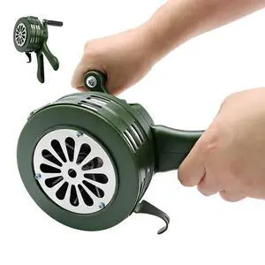 Hand Crank Siren Horn,110 DB Loud Portable Handheld Air Raid Siren,Manual Emergency Alarm with Foldable Handle for Home,Self Protection,Green Hand Crank Siren Horn,110 DB Loud Portable Handheld Air Raid Siren,Manual Emergency Alarm with Foldable Handle for Home,Self Protection,Green