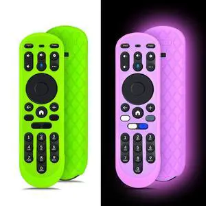 2 Pack Glow Silicone Case for Xumo TV Remote 764f0000100, CP-RC1NA-23, MG3-R34010, Cover for Pioneer Xfinity Element Spectrum Remote Control (Green+Pink) 2 Pack Glow Silicone Case for Xumo TV Remote 764f0000100, CP-RC1NA-23, MG3-R34010, Cover for Pioneer Xfinity Element Spectrum Remote Control (Green+Pink)