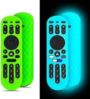 2 Pack Glow Silicone Case for Xumo TV Remote 764f0000100, CP-RC1NA-23, MG3-R34010, Cover for Pioneer Xfinity Element Spectrum Remote Control (Green+Blue) 2 Pack Glow Silicone Case for Xumo TV Remote 764f0000100, CP-RC1NA-23, MG3-R34010, Cover for Pioneer Xfinity Element Spectrum Remote Control (Green+Blue)
