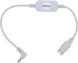 USB 5V to DC 12V 4mm x 1.7mm Power Cable, Compatible with Echo Devices, USB Voltage Step Up Converter Cable, Power Supply Adapter Cable, 1 feet, DC 5V to DC 12V Cable (White) USB 5V to DC 12V 4mm x 1.7mm Power Cable, Compatible with Echo Devices, USB Voltage Step Up Converter Cable, Power Supply Adapter Cable, 1 feet, DC 5V to DC 12V Cable (White)