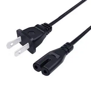2 Prong Power Cord Replacement for DR.J Professional 3600 Brightness Home Theater Projector HI-04 1080P Mini Projector, Deeplee DP36 LCD Mini Projector Power 8ft IEC C7 AC Cable 2 Prong Power Cord Replacement for DR.J Professional 3600 Brightness Home Theater Projector HI-04 1080P Mini Projector, Deeplee DP36 LCD Mini Projector Power 8ft IEC C7 AC Cable
