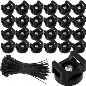 224 Pieces Magnetic Cable Zip Tie Mounts Base with 4/6/8/12 inch Cable Zip Ties 22 mm Black Multipurpose Magnetic Holder for Wire Management Bases Wire Clips 224 Pieces Magnetic Cable Zip Tie Mounts Base with 4/6/8/12 inch Cable Zip Ties 22 mm Black Multipurpose Magnetic Holder for Wire Management Bases Wire Clips