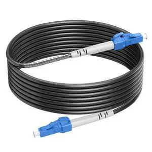 OS2 LC to LC Armored Fiber Patch Cable Single Mode, 250ft/75m | OD 3.0MM, Simplex Outdoor Fiber Optic Cable Jumper SMF, LSZH, 9/125um, 10G/40G/100G OS2 LC to LC Armored Fiber Patch Cable Single Mode, 250ft/75m | OD 3.0MM, Simplex Outdoor Fiber Optic Cable Jumper SMF, LSZH, 9/125um, 10G/40G/100G