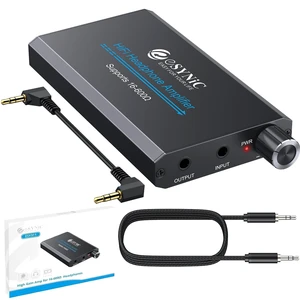 Rechargeable 16-600 Headphone Amplifier Portable with Gain Switch | 3.5MM Audio Jack-Aluminum Alloy Case-Work with in-ear Headphone-12 Hours Play Time-for Phone/Laptop/Gaming Consoles/Car Rechargeable 16-600 Headphone Amplifier Portable with Gain Switch | 3.5MM Audio Jack-Aluminum Alloy Case-Work with in-ear Headphone-12 Hours Play Time-for Phone/Laptop/Gaming Consoles/Car
