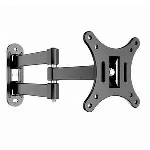 TV Monitor Wall Mount for 14" to 27" TVs and Flat Panels, LED LCD up to 18 Lbs, VESA 75x75mm to 100x100mm, Black TV Monitor Wall Mount for 14" to 27" TVs and Flat Panels, LED LCD up to 18 Lbs, VESA 75x75mm to 100x100mm, Black