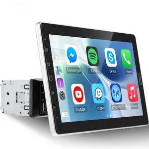 10.1 inch Single Din Touchscreen Car Stereo 10 inch Screen 1 Din Radio | with CarPlay and Android Auto/Mirror Link/EQ Audio/1080P/SWC/Bluetooth +Backup Camera 10.1 inch Single Din Touchscreen Car Stereo 10 inch Screen 1 Din Radio | with CarPlay and Android Auto/Mirror Link/EQ Audio/1080P/SWC/Bluetooth +Backup Camera