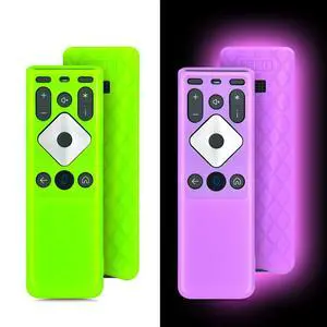 2 Pack Glow Silicone Case for Xfinity Comcast Remote, Cover for XR16 Remote Control Cover (Green+Pink) 2 Pack Glow Silicone Case for Xfinity Comcast Remote, Cover for XR16 Remote Control Cover (Green+Pink)