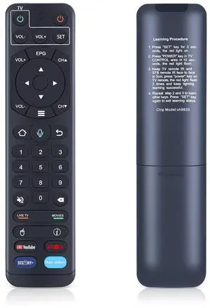 Voice Replacement Remote for vSeeBox V1 Pro/ V2 Pro/Elite/ V1 Max | Also for OctaStream Elite Max, Voice Control Voice Replacement Remote for vSeeBox V1 Pro/ V2 Pro/Elite/ V1 Max | Also for OctaStream Elite Max, Voice Control