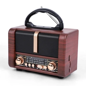 Retro Portable Radio AM FM SW 3 Band,USB Charging, Shortwave Radio with Bluetooth Speaker,TF Card (Brown) Retro Portable Radio AM FM SW 3 Band,USB Charging, Shortwave Radio with Bluetooth Speaker,TF Card (Brown)