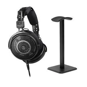 ATH-R50x Professional Open-Back Over-Ear Reference Headphones, Bundle with Desktop Stand, Black ATH-R50x Professional Open-Back Over-Ear Reference Headphones, Bundle with Desktop Stand, Black