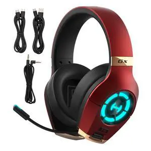 Hecate GX Hi-Res Gaming Headset for PS4/ PS5/ PC/Switch/Xbox Gamepad - USB/Type-C/3.5mm Wired Gaming Headphones with Microphone RGB Lighting - ENC Noise Cancelling - 50mm Driver (red) Hecate GX Hi-Res Gaming Headset for PS4/ PS5/ PC/Switch/Xbox Gamepad - USB/Type-C/3.5mm Wired Gaming Headphones with Microphone RGB Lighting - ENC Noise Cancelling - 50mm Driver (red)
