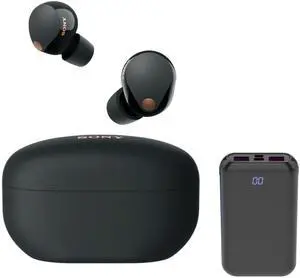 WF-1000XM5 Truly Wireless Noise-Canceling Earbuds (Black) Bundle | Noise-canceling Accessory, Best Noise Cancellation, Multi Noise Sensor technology, (2 items) WF-1000XM5 Truly Wireless Noise-Canceling Earbuds (Black) Bundle | Noise-canceling Accessory, Best Noise Cancellation, Multi Noise Sensor technology, (2 items)