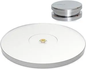 High Density Frosted Acrylic Platter for Reference Turntables RT82/RT83/RT84/RT85, Includes HiFi Vinyl Record Weight 760 gram Steel LP Disc Stabilizer High Density Frosted Acrylic Platter for Reference Turntables RT82/RT83/RT84/RT85, Includes HiFi Vinyl Record Weight 760 gram Steel LP Disc Stabilizer