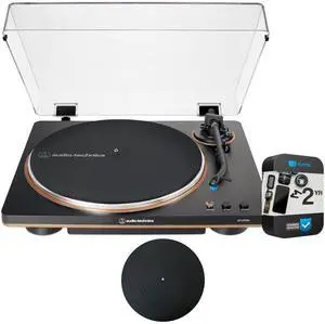 AT-LP70X-BZ Fully Automatic Belt-Drive Turntable, Black/Bronze Bundle with 2 YR CPS Enhanced Protection Pack & Deco Gear 12" Silicone Rubber Turntable Platter Mat AT-LP70X-BZ Fully Automatic Belt-Drive Turntable, Black/Bronze Bundle with 2 YR CPS Enhanced Protection Pack & Deco Gear 12" Silicone Rubber Turntable Platter Mat