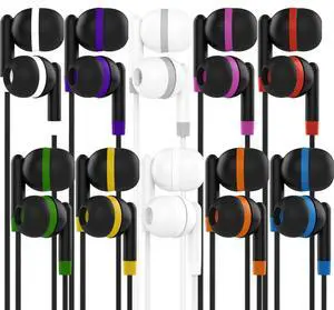 Wired Earbuds 300 Pack Bulk in Ear Headphones 3.5mm School Earbuds for Students, Classroom Listening, Testing, Libraries, Chromebook, Tablet & Laptop Use Wired Earbuds 300 Pack Bulk in Ear Headphones 3.5mm School Earbuds for Students, Classroom Listening, Testing, Libraries, Chromebook, Tablet & Laptop Use