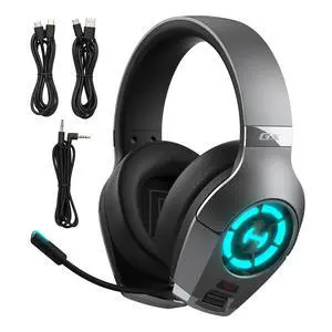 Hecate GX Hi-Res Gaming Headset for PS4/ PS5/ PC/Switch/Xbox Gamepad - USB/Type-C/3.5mm Wired Gaming Headphones with Microphone RGB Lighting - ENC Noise Cancelling - 50mm Driver (Grey) Hecate GX Hi-Res Gaming Headset for PS4/ PS5/ PC/Switch/Xbox Gamepad - USB/Type-C/3.5mm Wired Gaming Headphones with Microphone RGB Lighting - ENC Noise Cancelling - 50mm Driver (Grey)