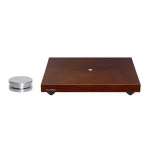 Turntable Isolation Base Anti-Vibration Wood Platform and HiFi Vinyl Record Weight Stabilizer - Natural Walnut Turntable Isolation Base Anti-Vibration Wood Platform and HiFi Vinyl Record Weight Stabilizer - Natural Walnut
