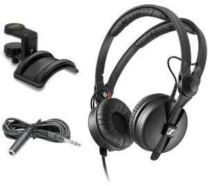 HD 25 Monitor Headphones with Auray Headphone Holder & 10' Extension Cable HD 25 Monitor Headphones with Auray Headphone Holder & 10' Extension Cable