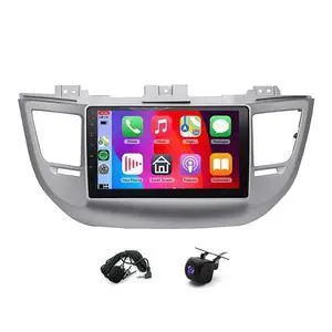 2+64G Android 15 Car Radio for Hyundai Tucson 2015 2016 2017 2018 2019, 9 Inch Touch Screen Double Din Car Stereo Backup Camera with Wireless Carplay Android Auto GPS Navigation WiFi Bluetooth FM/RDS 2+64G Android 15 Car Radio for Hyundai Tucson 2015 2016 2017 2018 2019, 9 Inch Touch Screen Double Din Car Stereo Backup Camera with Wireless Carplay Android Auto GPS Navigation WiFi Bluetooth FM/RDS